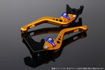 SPEEDRA アジャストレバー 3Dショート Mゴールド／Mブルー NINJA1000 17-18 Z1000 17-18 Z900RS LVFM028GD-BE