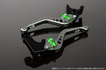 SPEEDRA アジャストレバー 3Dショート Mチタン／Mグリーン NINJA1000 17-18 Z1000 17-18 Z900RS LVFM028TM-GN