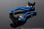 SPEEDRA アジャストレバー 3Dショート Mブルー／Mゴールド NINJA1000 17-18 Z1000 17-18 Z900RS LVFM028BE-GD
