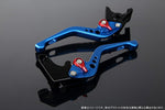 SPEEDRA アジャストレバー 3Dショート Mブルー／Mレッド NINJA1000 17-18 Z1000 17-18 Z900RS LVFM028BE-RD