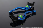 SPEEDRA アジャストレバー 3Dショート Mブルー／Mグリーン NINJA1000 17-18 Z1000 17-18 Z900RS LVFM028BE-GN
