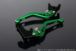 SPEEDRA アジャストレバー 3Dショート Mグリーン／Mチタン NINJA1000 17-18 Z1000 17-18 Z900RS LVFM028GN-TM