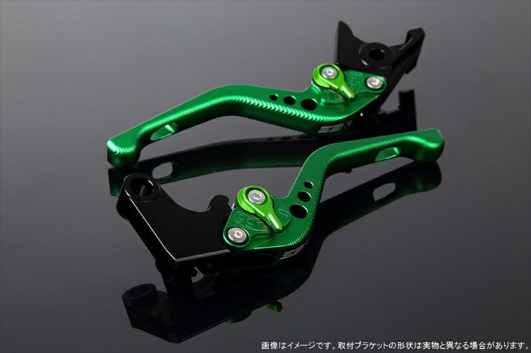 SPEEDRA アジャストレバー 3Dショート Mグリーン／Mグリーン NINJA1000 17-18 Z1000 17-18 Z900RS LVFM028GN-GN