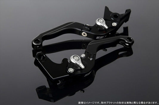 エスエスケイ スピードラ｜アジャストレバー 可倒延長式 Mブラック/Mシルバー/Mブラック CB1300SF SC40 00-02(SC40-1070001～)｜LVGM004BK-SRBK