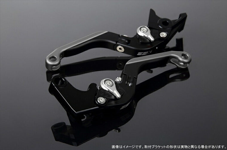 エスエスケイ スピードラ｜アジャストレバー 可倒延長式 Mブラック/Mシルバー/Mチタン CB1300SF SC40 00-02(SC40-1070001～)｜LVGM004BK-SRTM