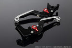 エスエスケイ スピードラ｜アジャストレバー 可倒延長式 Mブラック/Mレッド/Mシルバー CB1300SF SC40 00-02(SC40-1070001～)｜LVGM004BK-RDSR