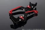 エスエスケイ スピードラ｜アジャストレバー 可倒延長式 Mブラック/Mレッド/Mレッド CB1300SF SC40 00-02(SC40-1070001～)｜LVGM004BK-RDRD