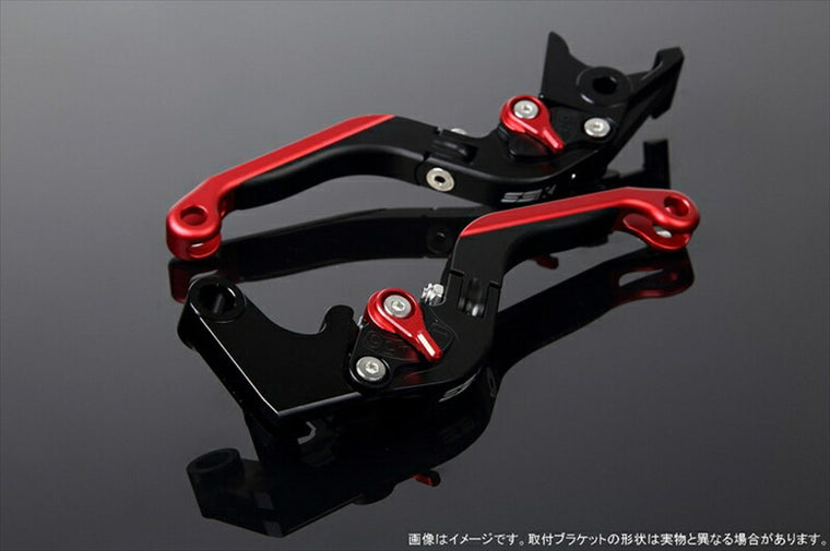 エスエスケイ スピードラ｜アジャストレバー 可倒延長式 Mブラック/Mレッド/Mレッド CB1300SF SC40 00-02(SC40-1070001～)｜LVGM004BK-RDRD