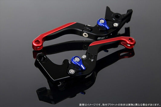 エスエスケイ スピードラ｜アジャストレバー 可倒延長式 Mブラック/Mブルー/Mレッド CB1300SF SC40 00-02(SC40-1070001～)｜LVGM004BK-BERD