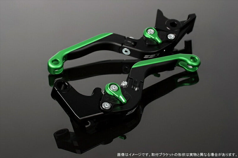 エスエスケイ スピードラ｜アジャストレバー 可倒延長式 Mブラック/Mグリーン/Mグリーン CB1300SF SC40 00-02(SC40-1070001～)｜LVGM004BK-GNGN
