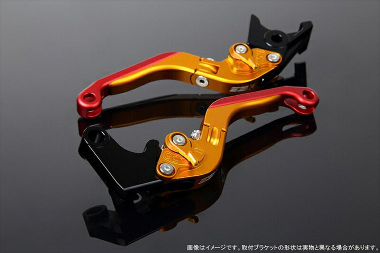 エスエスケイ スピードラ｜アジャストレバー 可倒延長式 Mゴールド/Mゴールド/Mレッド CB1300SF SC40 00-02(SC40-1070001～)｜LVGM004GD-GDRD