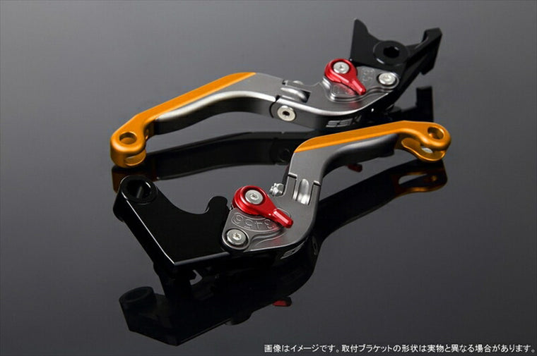 エスエスケイ スピードラ｜アジャストレバー 可倒延長式 Mチタン/Mレッド/Mゴールド CB1300SF SC40 00-02(SC40-1070001～)｜LVGM004TM-RDGD