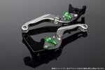 エスエスケイ スピードラ｜アジャストレバー 可倒延長式 Mチタン/Mグリーン/Mシルバー CB1300SF SC40 00-02(SC40-1070001～)｜LVGM004TM-GNSR