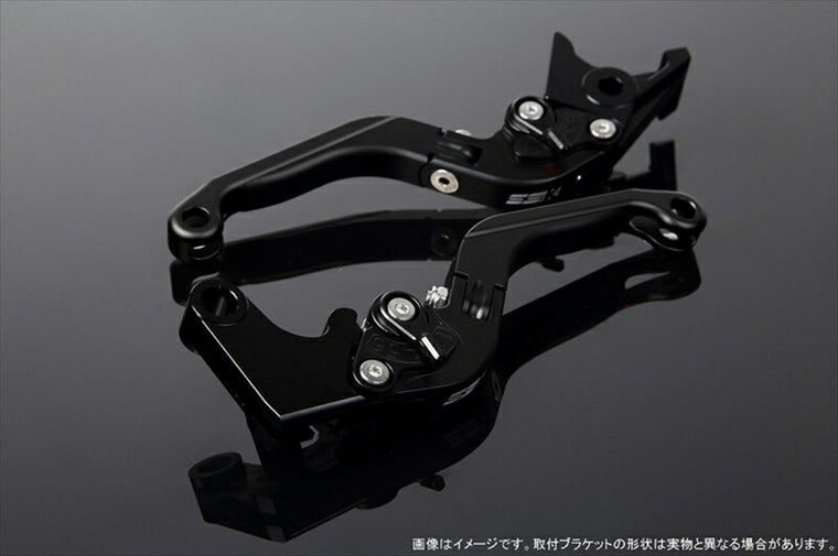 SPEEDRA アジャストレバー 可倒延長式 Mブラック／Mブラック／Mブラック NINJA1000 17-18 Z1000 17-18 Z900RS LVGM028BK-BKBK