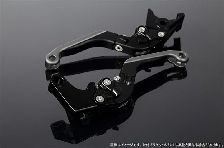 SPEEDRA アジャストレバー 可倒延長式 Mブラック／Mブラック／MチタンNINJA1000 17-18 Z1000 17-18 Z900RS LVGM028BK-BKTM