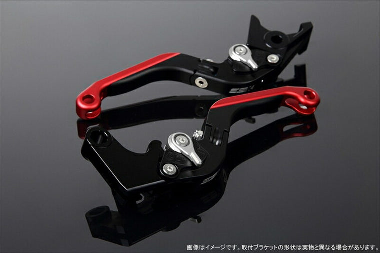 SPEEDRA アジャストレバー 可倒延長式 Mブラック／Mシルバー／MレッドNINJA1000 17-18 Z1000 17-18 Z900RS LVGM028BK-SRRD