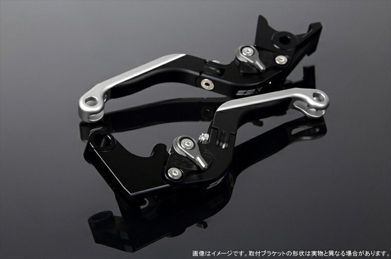 SPEEDRA アジャストレバー 可倒延長式 Mブラック／Mチタン／MシルバーNINJA1000 17-18 Z1000 17-18 Z900RS LVGM028BK-TMSR