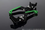 SPEEDRA アジャストレバー 可倒延長式 Mブラック／Mチタン／MグリーンNINJA1000 17-18 Z1000 17-18 Z900RS LVGM028BK-TMGN