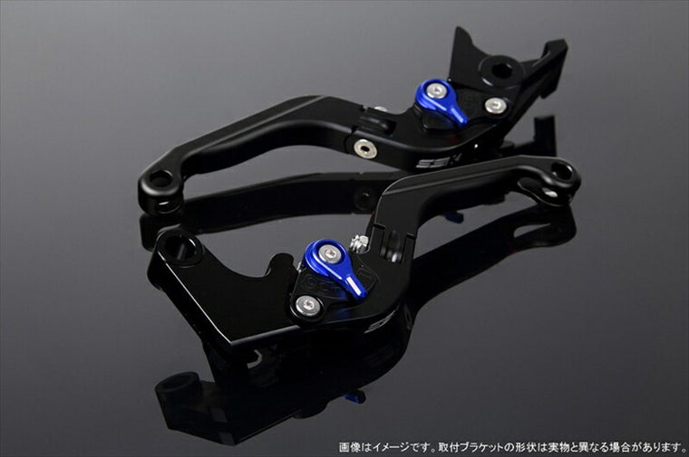 SPEEDRA アジャストレバー 可倒延長式 Mブラック／Mブルー／MブラックNINJA1000 17-18 Z1000 17-18 Z900RS LVGM028BK-BEBK