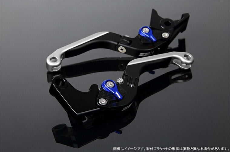 SPEEDRA アジャストレバー 可倒延長式 Mブラック／Mブルー／MシルバーNINJA1000 17-18 Z1000 17-18 Z900RS LVGM028BK-BESR