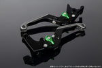 SPEEDRA アジャストレバー 可倒延長式 Mブラック／Mグリーン／MチタンNINJA1000 17-18 Z1000 17-18 Z900RS LVGM028BK-GNTM