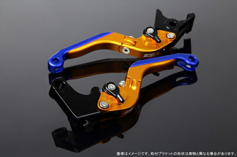 SPEEDRA アジャストレバー 可倒延長式 Mゴールド／Mブラック／MブルーNINJA1000 17-18 Z1000 17-18 Z900RS LVGM028GD-BKBE