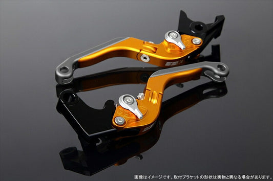 SPEEDRA アジャストレバー 可倒延長式 Mゴールド／Mシルバー／MチタンNINJA1000 17-18 Z1000 17-18 Z900RS LVGM028GD-SRTM