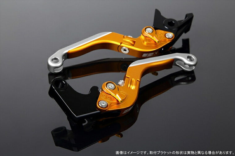 SPEEDRA アジャストレバー 可倒延長式 Mゴールド／Mゴールド／MシルバーNINJA1000 17-18 Z1000 17-18 Z900RS LVGM028GD-GDSR