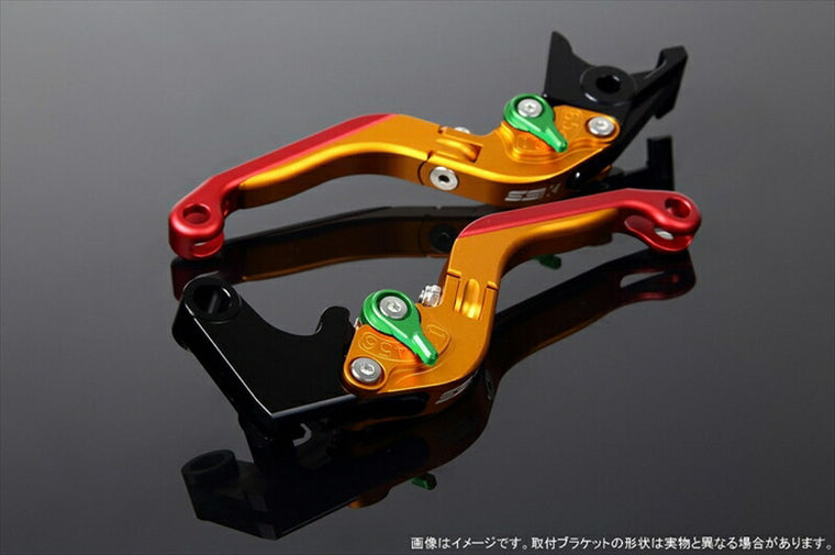 SPEEDRA アジャストレバー 可倒延長式 Mゴールド／Mグリーン／MレッドNINJA1000 17-18 Z1000 17-18 Z900RS LVGM028GD-GNRD
