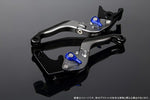 SPEEDRA アジャストレバー 可倒延長式 Mチタン／Mブルー／Mブラック NINJA1000 17-18 Z1000 17-18 Z900RS LVGM028TM-BEBK