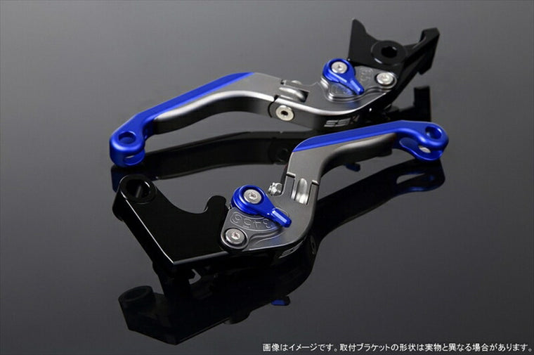 SPEEDRA アジャストレバー 可倒延長式 Mチタン／Mブルー／Mブルー NINJA1000 17-18 Z1000 17-18 Z900RS LVGM028TM-BEBE
