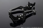 エスエスケイ スピードラ｜アジャストレバー 可倒延長式 Mブラック/Mブラック/MチタンGSX250R V-STROM250 RGV250γ VJ23A｜LVGM048BK-BKTM