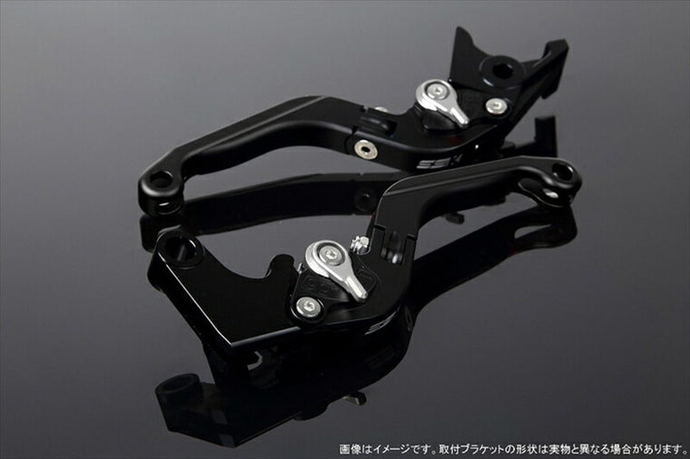 エスエスケイ スピードラ｜アジャストレバー 可倒延長式 Mブラック/Mシルバー/MブラックGSX250R V-STROM250 RGV250γ VJ23A｜LVGM048BK-SRBK