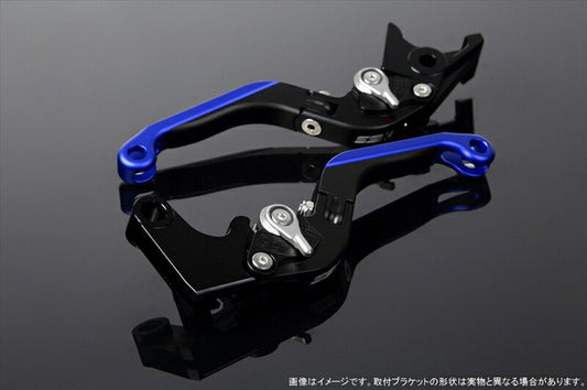エスエスケイ スピードラ｜アジャストレバー 可倒延長式 Mブラック/Mシルバー/MブルーGSX250R V-STROM250 RGV250γ VJ23A｜LVGM048BK-SRBE