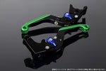 エスエスケイ スピードラ｜アジャストレバー 可倒延長式 Mブラック/Mブルー/MグリーンGSX250R V-STROM250 RGV250γ VJ23A｜LVGM048BK-BEGN