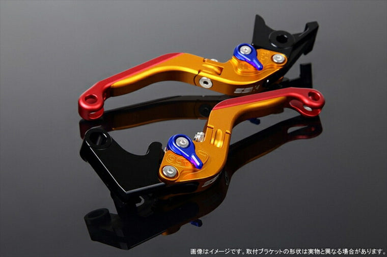 エスエスケイ スピードラ｜アジャストレバー 可倒延長式 Mゴールド/Mブルー/MレッドGSX250R V-STROM250 RGV250γ VJ23A｜LVGM048GD-BERD