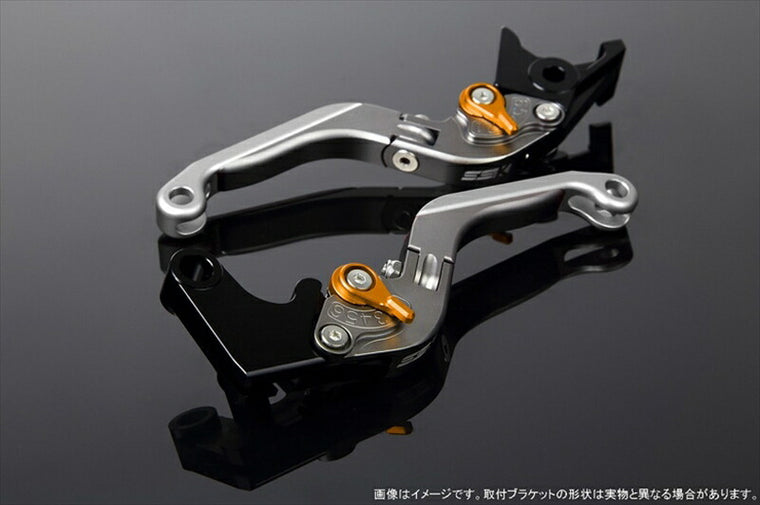 エスエスケイ スピードラ｜アジャストレバー 可倒延長式 Mチタン/Mゴールド/Mシルバー GSX250R V-STROM250 RGV250γ VJ23A｜LVGM048TM-GDSR