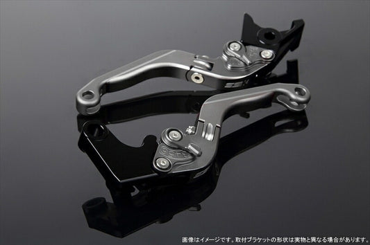 エスエスケイ スピードラ｜アジャストレバー 可倒延長式 Mチタン/Mチタン/Mチタン GSX250R V-STROM250 RGV250γ VJ23A｜LVGM048TM-TMTM