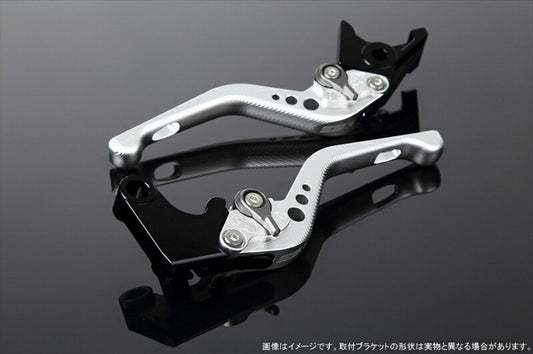 エスエスケイ スピードラ｜アジャストレバー 3Dショート Mシルバー/Mチタン ADV150 KF38｜LVFM078SR-TM