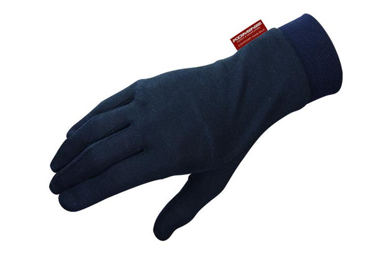 KOMINE コミネ GK-133コンフォートシルクインナーグローブ BLK ＃M カタログ品番：P057-1010 メーカー品番：06-133