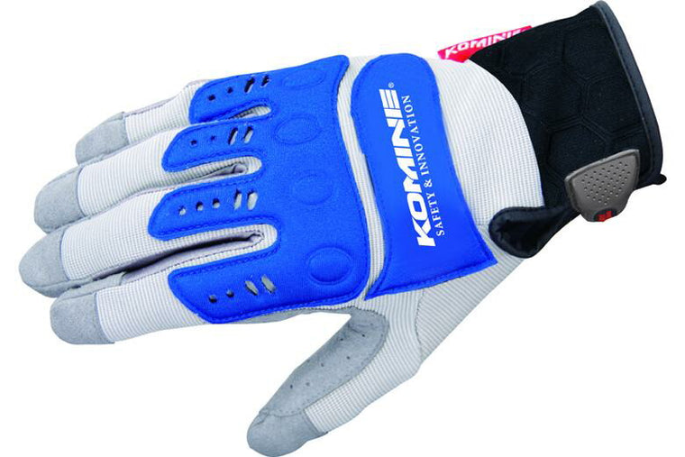 KOMINE コミネ GK-134 インストラクターグローブ GRY BLU ＃M カタログ品番：P088-0634 メーカー品番：06-134