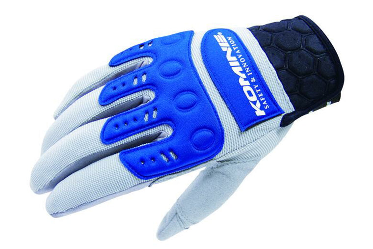 KOMINE コミネ GK-135 インストラクターGLV GRY BLUコミネロゴ ＃L カタログ品番：P088-0658 メーカー品番：06-135