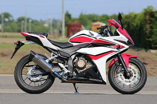 マフラー  アールズギア アールズギア リアルスペック シングル タイプS TI CBR400R 16-18 19- RH41-01ST 4582329788556 取寄品
