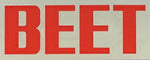 ビート BEET BEETステッカー ラージ アカ カタログ品番：P019-6028 メーカー品番：0701-BL1-06