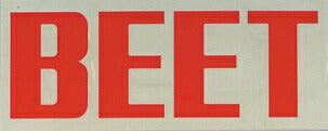 ビート BEET BEETステッカー ラージ アカ カタログ品番：P019-6028 メーカー品番：0701-BL1-06