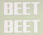 ビート BEET BEETステッカー スモール シロ カタログ品番：P019-6029 メーカー品番：0701-BS2-05