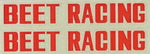 ビート BEET BEET RACINGステッカー アカ カタログ品番：P001-4622 メーカー品番：0702-BR2-06