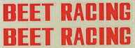 ビート BEET BEET RACINGステッカー アカ カタログ品番：P001-4622 メーカー品番：0702-BR2-06