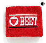 バイク用品 ウェア その他(ウェア)<br>BEET リストバンド 赤<br>ビート 0708-RTB-07 取寄品 セール