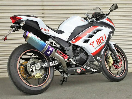 ビート BEET ナサートR-Evo TYPE2 クリアTI NINJA250 13-17 JP250用レーシングマフラー カタログ品番：P073-4055 メーカー品番：1003-B26-50